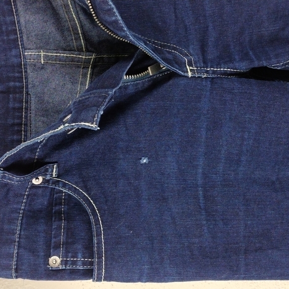 CHEAP Monday Dark Wash Five Pocket Mid Rise Straight Leg Denim Jeans - Picture 5 of 10